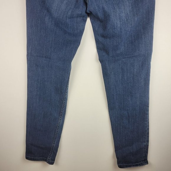Dish Denim Jeans Women W33 L28 Blue High Rise Skinny Medium Wash Stretch Zip - Picture 7 of 16